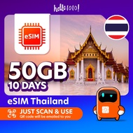 Hello1010 DTAC eSIM Thailand 10 Days (50GB)