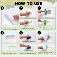 6 Pack Monoprinting Print Plates Gelli Plates for -Art for Card MakingScrapbooking