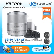 Viltrox AF 56mm F/1.4 Auto Focus Prime Lens for Canon EOS-M Mount Cameras (Silver) | JG Superstore