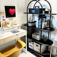 Simple Nordic Bookshelf Living Room Display Rack Multi-Layer ins Display Rack Shelf Storage Arch Mod