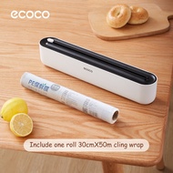 ECOCO เครื่องตัดฟิล์มห่ออาหาร ถนอมอาหาร ด้วยแผ่นแม่เหล็ก ฟิล์มถนอมอาหาร ยาว50เมตร