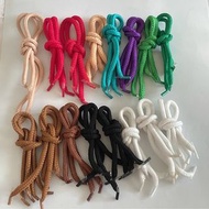 彩色手提繩 紙袋提繩 購物袋繩子 圓棉繩包裝用繩 購物袋材料 特多龍棉繩 全部16對@c538