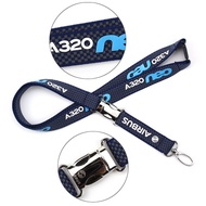 Airbus A320neo Carbon Neck Strap Id Card Lanyard Employee Key Mobile Phone