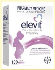 BAYER 拜耳女士愛樂維100粒 ELEVIT PRE-CONCEPTION & PREGNANCY MULTIVITAMIN 100 CAPSULES