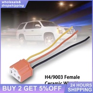 H4/9003/HB2 LED Ceramic Wire Wiring Harness Connector Sockets Plug Adapter Socket Car Accessories Fo