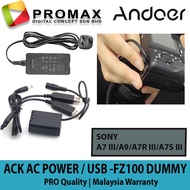 [CHEAPEST ] ACK-FZ100 Power Adapter Kit Dummy Battery for Sony NP-FZ100 AC DC Coupler for Sony FZ100