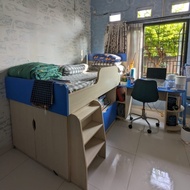 Tempat tidur anak informa bedset meja belajar