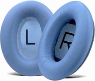 LUCCITOR Replacement Ear Pads for Bose QuietComfort QC45, QC35, QC35 ii Headphones, Earpads Cushions with Softer Protein Leather, Noise Isolation Foam (Blue)