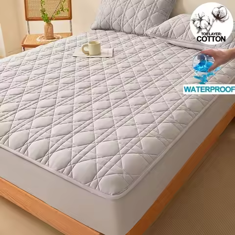 A-Class Cotton Mattress Protector - Waterproof, Antibacterial, Hypoallergenic, Ensure a Healthy and 