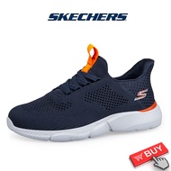 Skechers สเก็ตเชอร์ส รองเท้าผู้ชาย Mens GO Walk Flex Quota Sneakers - 216481-GYOR Memory Foam Machin
