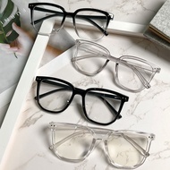 Trendy Korean Square Glasses - Oversized Frame for Work & Daily Wear
