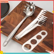 {bologna}  Pasta Scoop Food Grade Heat-Resistant Stainless Steel Noodle Tongs Pasta Spoon Spaghetti 