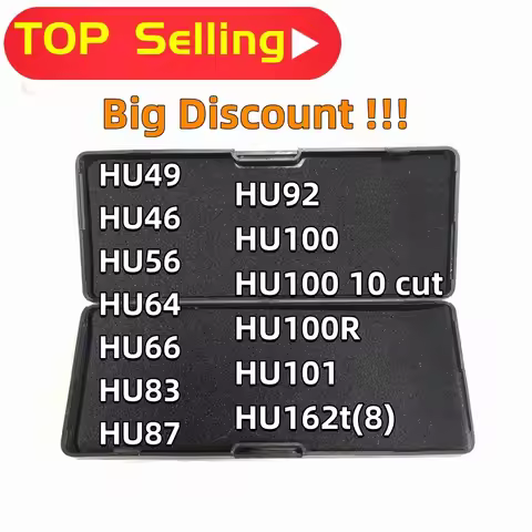 lishi 2 in 1 tool HU49 HU46 HU56 HU64 HU66 HU83 HU87 HU92 HU100 HU100(10) HU100R HU101 HU162T(8) Top
