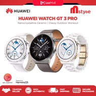 [Malaysia Set] Huawei Watch GT 3 Pro 43MM (Nanocrystalline Ceramic | ECG | Classy Outdoor Workout) Smartwatch with 1 Year Huawei Malaysia Warranty