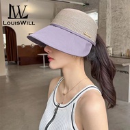 LouisWill Hat For Women Women Sun Cap Womens Beach Hat Sun Visor Hat Casual Knitted Sun Hats Portabl