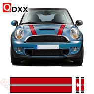 For Mini Cooper R56 2007-2013 Hatchback Car Styling Hood Bonnet Rear Trunk Stripes Engine Cover Viny