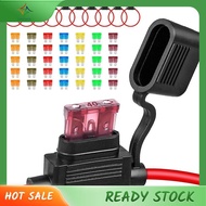 [luxiang.th] 10Pack Inline Fuse Holder 12V,12 AWG Waterproof Fuse Holder with 35Pcs (5A/7.5A/10A/15A