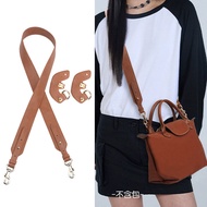 Sesuai untuk beg Longchamp kecil, tali bahu berwarna cognac, tali beg tanpa lubang, aksesori tali le