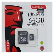 Kingston ของแท้ เมมโมรี่การ์ด Micro SD (SDHC)16/ 32 /64/ 128/256 GB