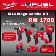 Milwaukee M12 Mega Combo Kit / 1788 Combo / Cordless Drill Combo / Rotary Hammer Cordless / 1888