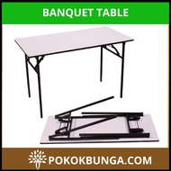 120cm x 60cm x 76cm Banquet Table Foldable Table Banquet Table Can Fold