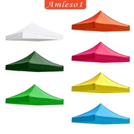 [Amleso1] Replacement Canopy Tent Top Cover Beach Garden Gazebo Sun Shade White 3x3m