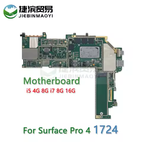 Laptop 1742 Motherboard For Microsoft Surface Pro 4 M3 i5 i7 RAM 4G 8G 16G Pro 4 Logic Board Replace