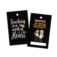 Hadiah hari guru Kad Penanda Buku islamic cute quotes Design Bookmark cantik cute