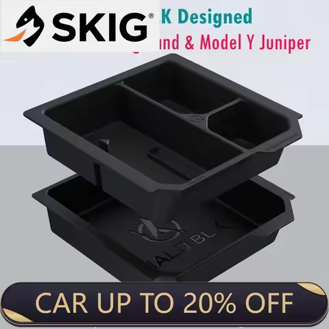 HALO BLK For Tesla Model Y Juniper 2025 & Model 3 Highland 24-25 Center Console Organizer Tray Two-T