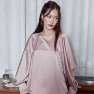 Friday Attire เสื้อคอกลมแขนผ่าระบาย (FT-069)