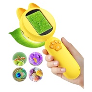 Microscope for Kids - 2 Inches LCD Screen with 8 Led Lights Portable Kid Mini Scope - Learning for K