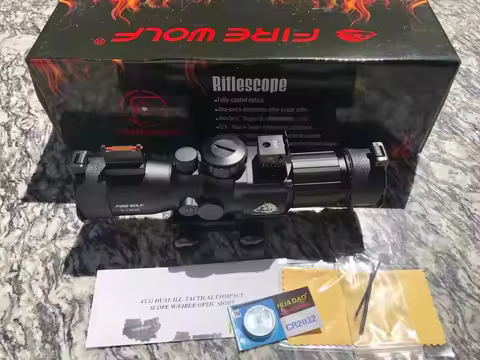 Fire Wolf 3-12X32 ACOG sight, fiber optic short sight, variable magnification sight, cross sight, co