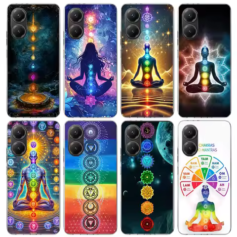 Yoga Chakra Spiritual Energy Universe Phone Case For Xiaomi Poco X5 X6 X7 Pro F7 Ultra M7 Redmi 15C 