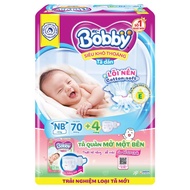 [CỘNG MIẾNG] Miếng lót sơ sinh Bobby Newborn NB1-108/NB1-64/NB2-60 - Tã Dán Sơ Sinh Bobby NB70/S80/M