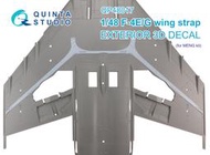 ㊣ Quinta Studio 1/48 F-4 E G 幽靈式戰鬥機補強肋條 MENG 3D立體浮雕水貼QP48017