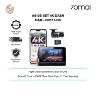 70MAI(A810S-2)-70mai A810S SET 4K Dash Cam | Dual - Channel | 4G | ADAS | 24 Hours Parking Surveilla