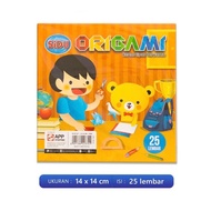 (acc ptk) Origami paper 12 x 12 cm, 14 x 14 cm, 16 x 16 cm, 20 x 20 cm / origami paper size 12 x 12c