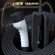 Type2 Portable EV Charger 16A 3.5KW Electric Vehicle Charger Multiple Protections Car Charging Stati