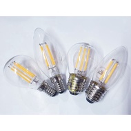LAMPU LED E14 E27 4W 300LM 2700K(WARM WHITE) FILAMENT BULB CANDLE BULB PING PONG BULB LIGHT BULB VIN