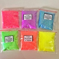 Sparkle Glitter FLUORESCENT PURPLE 8gr Serbuk Gliter Warna Ungu NEON STABILO Metallic Premium Hologr
