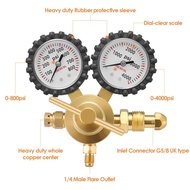 ⭐คลังสินค้าท้องถิ่น⭐เกจวัดความดันไนโตรเจน0-800เกจวัดความดันปอนด์ต่อตารางนิ้วเกจวัดความดัน CGA580 + G