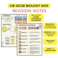 Cambridge IGCSE Biology 0610 Revision Study Notes | Prepare with Clarity