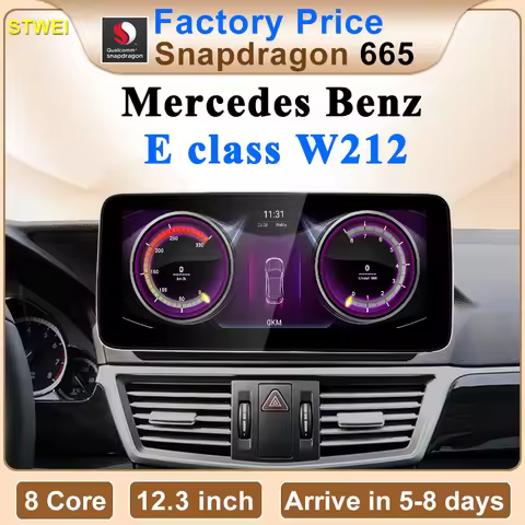 Factory Price 8 Core Android AUTO Carplay For Mercedes Benz E Class W212 Car Video Player Navigation