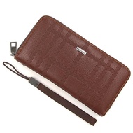 Keluarga New Design Men Wallet Fashion Design Long PU Leather Wallet Long Zipper Coin Purse