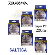 Senar PE DAIWA SALTIGA UVF DURASENSOR x8 200m Multi Color PE 0.6 2.5