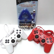 STIK PS2/ STICK PS 2 + CONVERTER DOUBLE PS2 PS3 ORIGINAL TERBARU