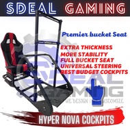 【SDEAL】HYPER NOVA COCKPIT SIM RACING RACK GEN 3 X COCKPIT FOLDABLE STAND FANATEC THRUSTMASTER LOGITE