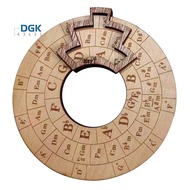 Wooden Melody Tool Music Instrument Wood Melody Maker Circle of Fifths Wheel, Circle Wooden Wheel an
