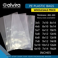 100pcs PE Plastic Bag Thick (For frozen meat Food repacking etc.)