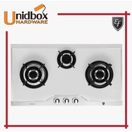EF EFH 3971 TN VSB 86CM Stainless Steel Gas Hob/EF/3 Burners/Kitchen Appliances/Cooking Hobs/Gas Sto